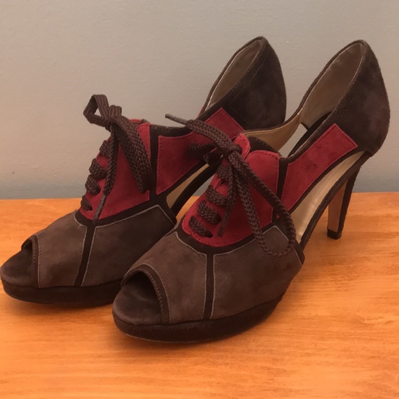 Vaneli suede lace-up pumps - Picture 3 of 6